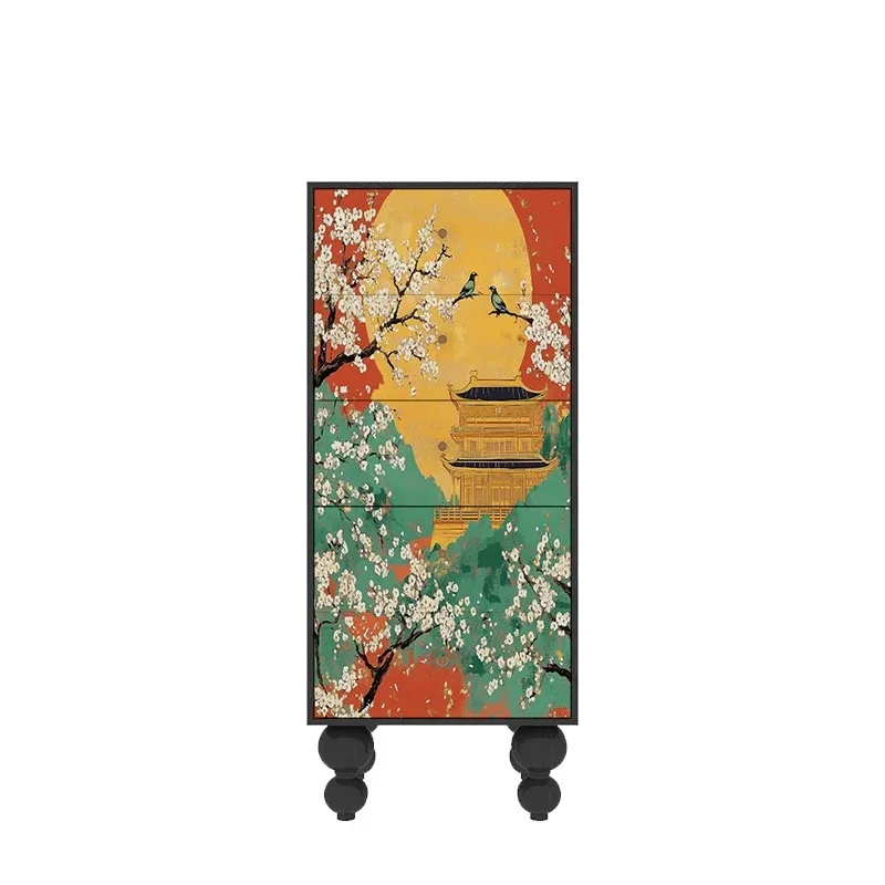 Mueble chino oriental, 119 cm de alto, 50 de ancho x 40 cm, cómoda