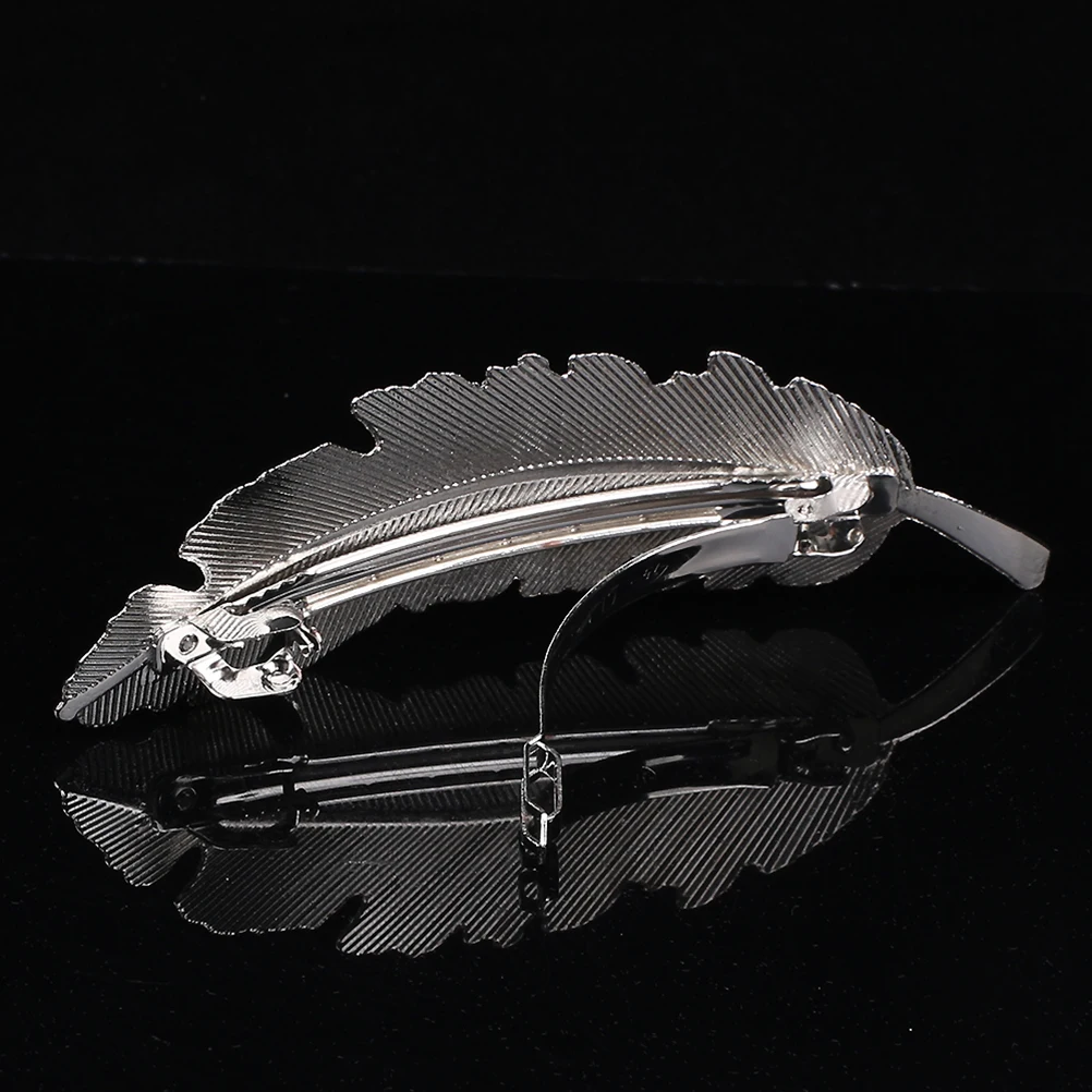 

Leaf Hairpins Bridal Headwear Wedding Hair Clip Handmade Gold Silver Claw Barrettes For Women Updo Party Prom