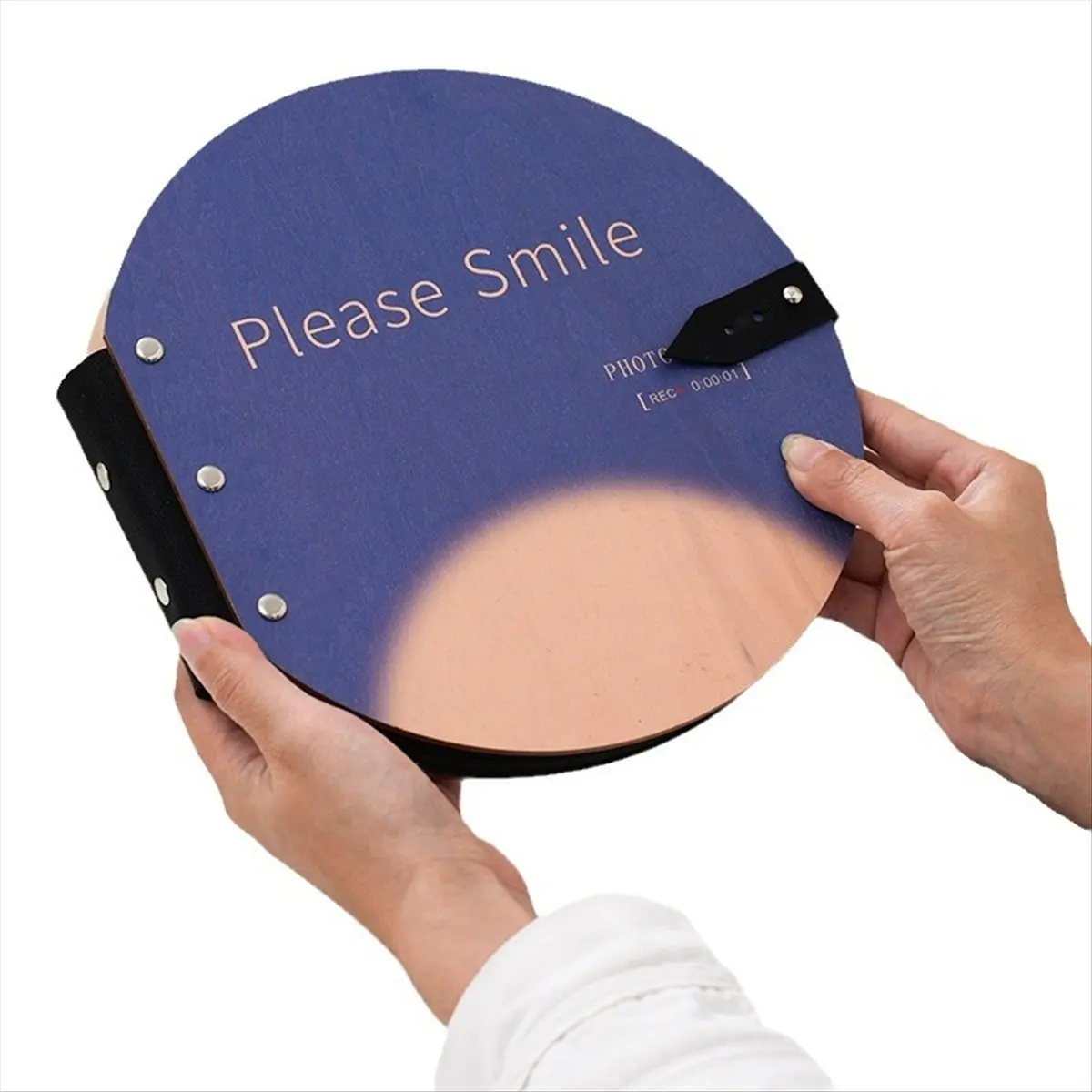 MALL Cute Photo Album Wedding Photo Album Wooden Round Photo Album Picture Album for Loved Family Friends Birthdays Holidays