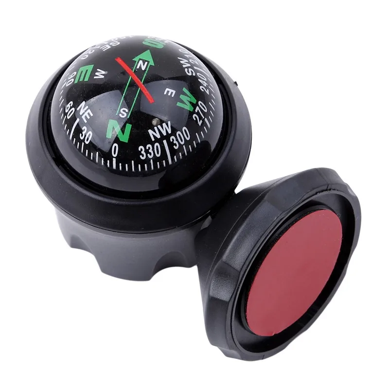 360 Degree Rotation Vehicle Navigation Ball Shaped Car Waterproof Compass With Suction Cup High Quality Car Compass Decor