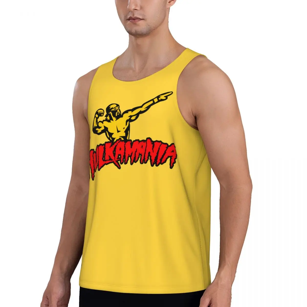 Brave Hulkamania Hulk Hogan Bodybuilding Printed Tank Tops Mens Vest Male Sleeveless Shirt Gym Fitnes Sports Clothing