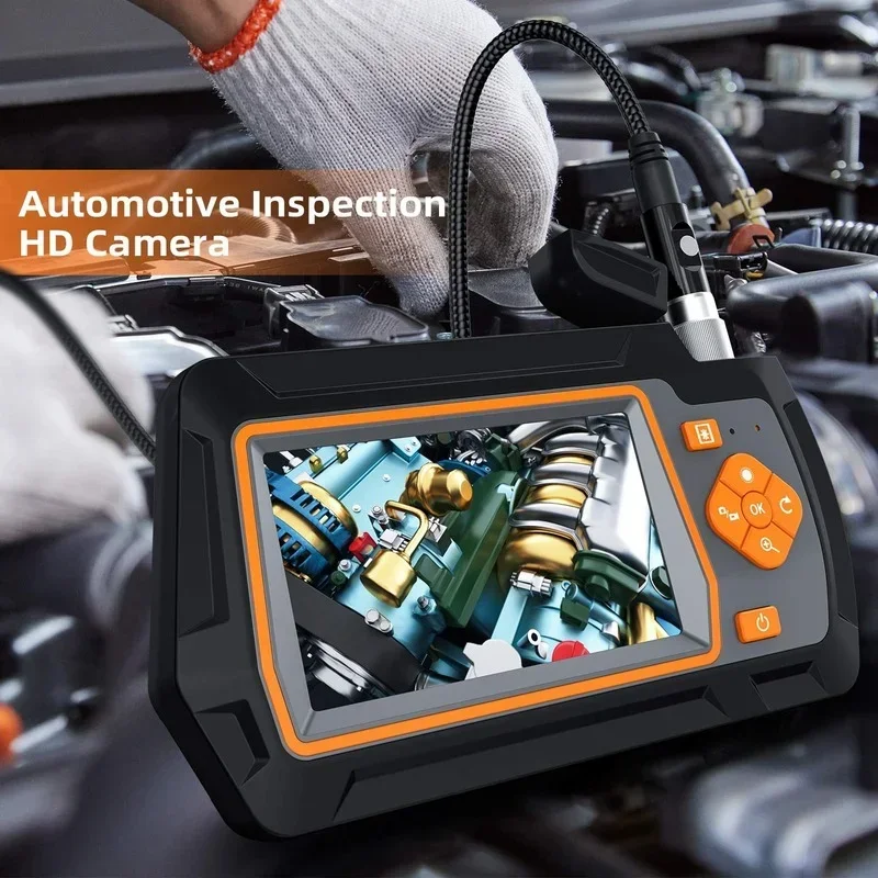 

Промышленная эндоскопическая камера 1080P с двумя объективами 5,5 мм, 2,0 МП HD, с 4,3-дюймовым экраном, бороскоп с 6 светодиодами, 32 ГБ для осмотра автомобилей и канализации