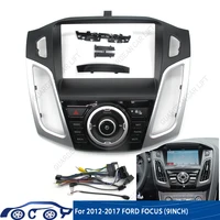 Fascias de Radio de coche de 9 pulgadas para FORD FOCUS 2012-2017 reproductor de marco estéreo Android 2 Din Panel de unidad principal embellecedor de tablero con cable canbus