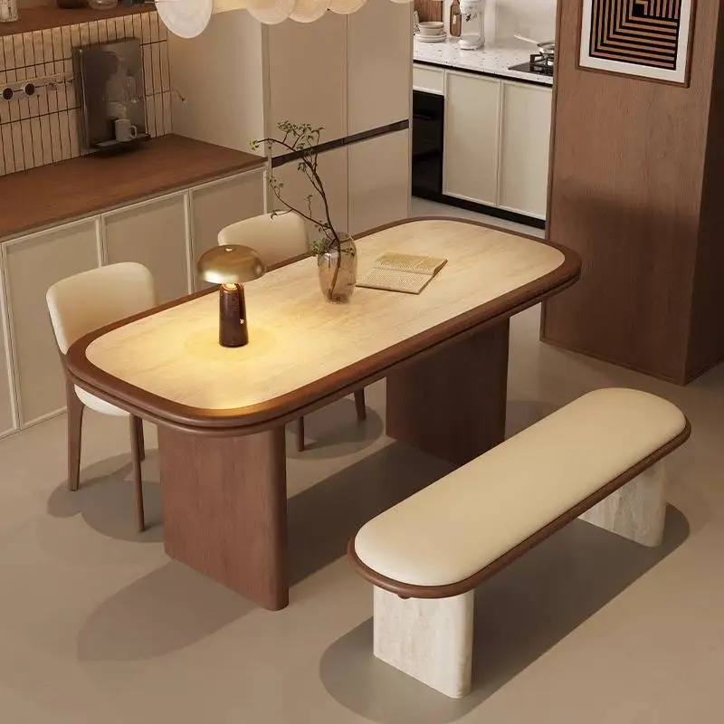 Unique Modern Protect Dining Table Luxury Minimalist Lounges Study Dining Table Solid Wood Nordic Mesa Comedor Furniture