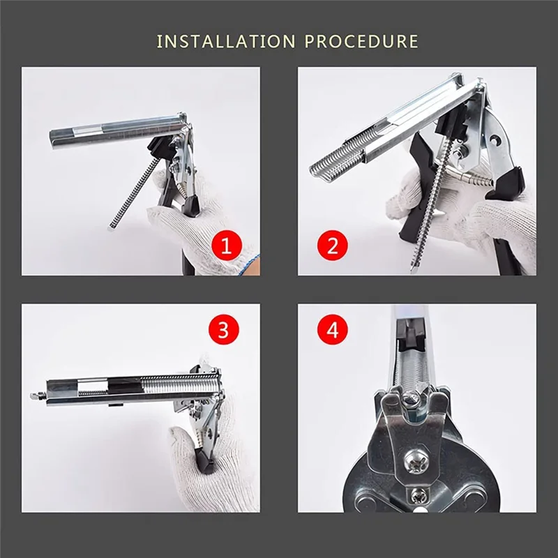 طقم كماشة حلقة أظافر من النوع M مع 2400 قطعة مقاطع M لتثبيت السياج، وتركيب المفروشات، وأقفاص الحيوانات، أصفر #4