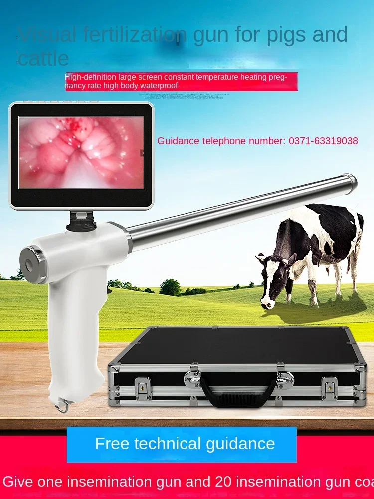 Visual insemination gun for cattle, pig, cow, horse, sheep, and animal insemination tools, breeding and breeding equipment,