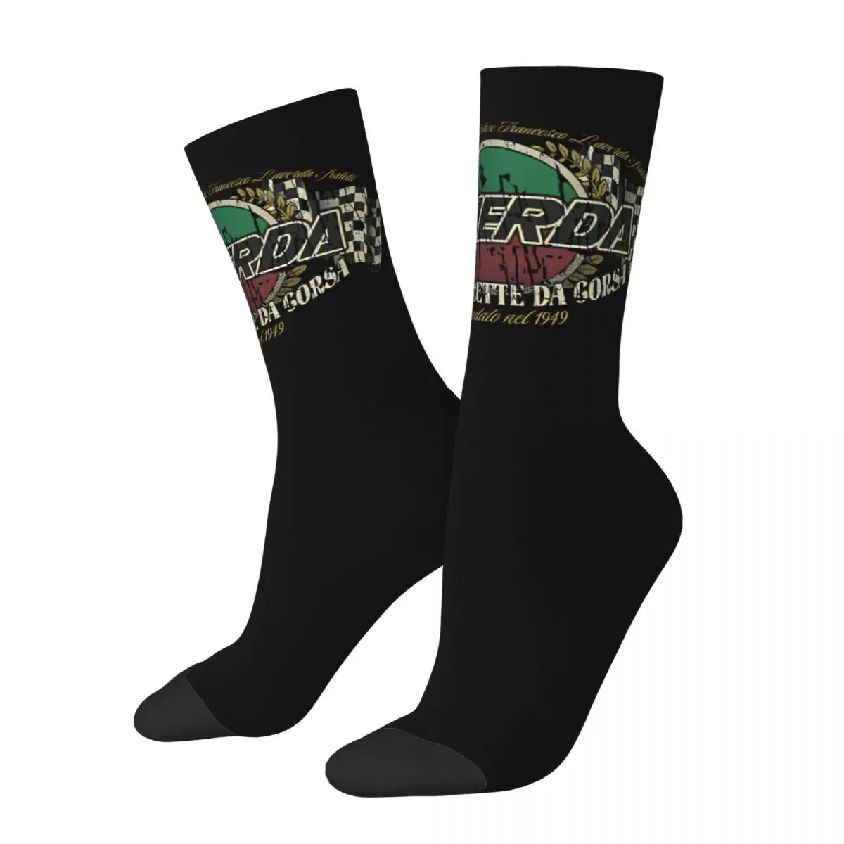 Hip Hop Vintage Fantastic Crazy Men's compression Socks Unisex Laverda Harajuku Pattern Printed Funny Novelty Happy Crew Sock