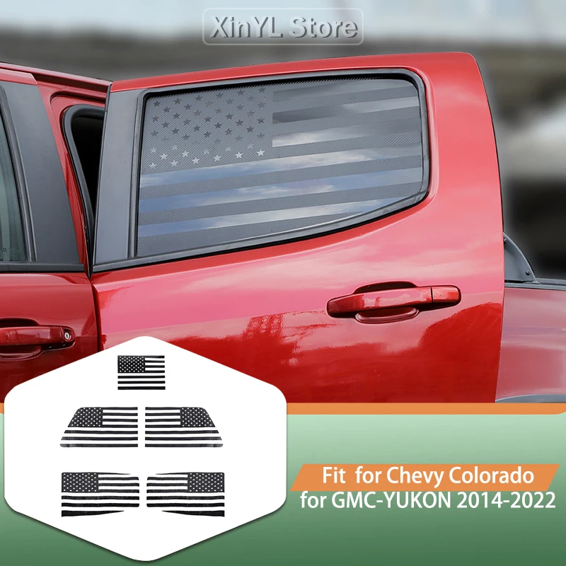 

Крышка окна автомобиля, средняя наклейка на заднее лобовое стекло для Chevy Colorado/GMC-CANYON 2014-2022, внешние аксессуары для автомобиля