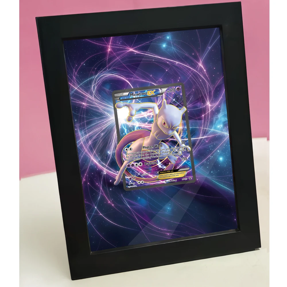 Anime Art Display Game Card Photo Frame for Mewtwo Sneasler Irida Regidrago Rotom Skuntank Garchomp Zekrom Ptcg Storage Box view 6
