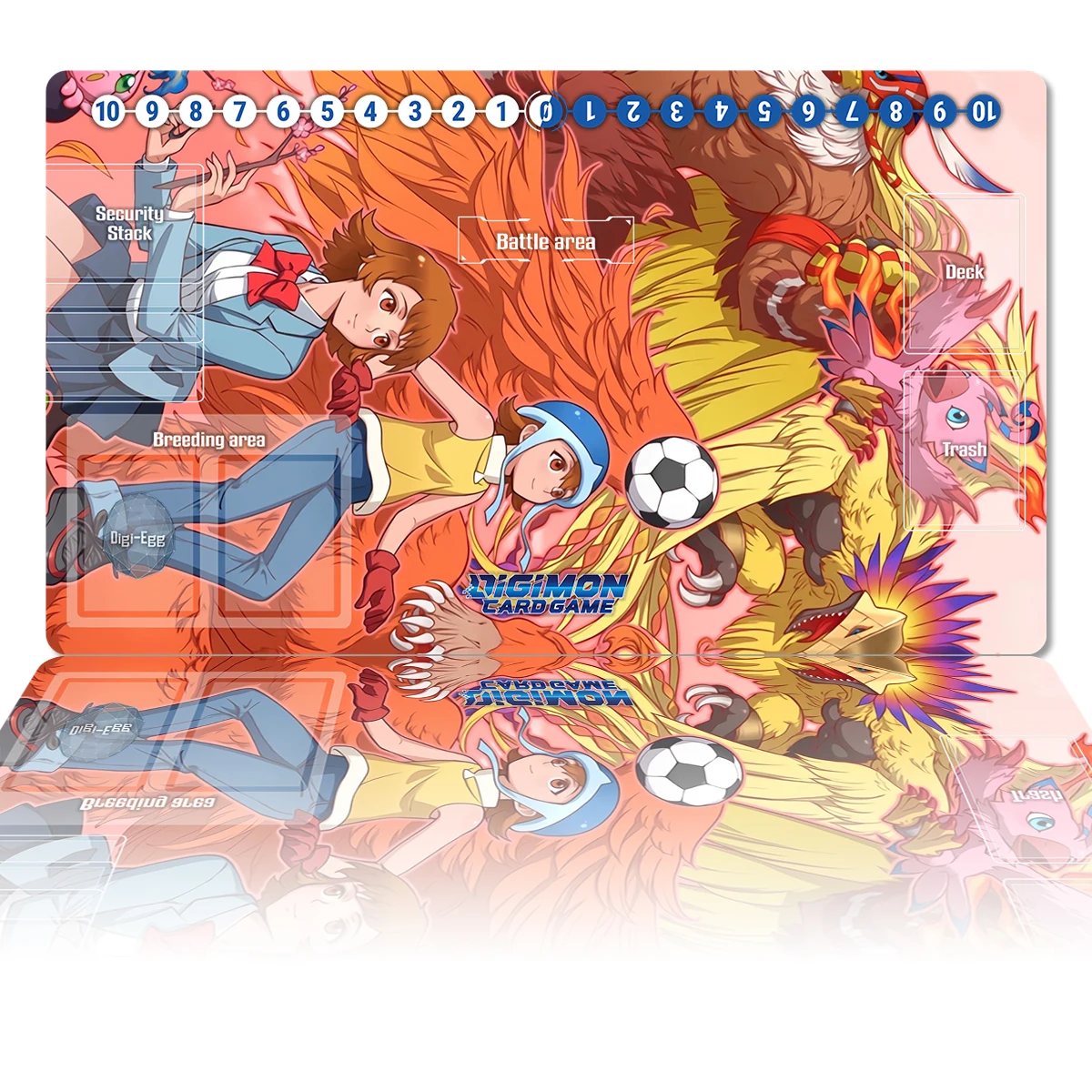 Digimon Playmat Tamers DTCG CCG Board Game Trading Card Game Mat Anime Mouse Pad Custom Desk Mat Gaming Accessories Zones & Bag