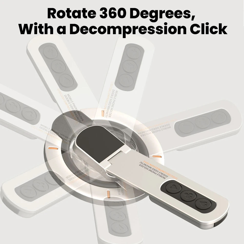양면 자석 회전 전화 거치대 다기능 링 모바일 폰 홀더 휴대용 양면 접착식 레이지 브래킷