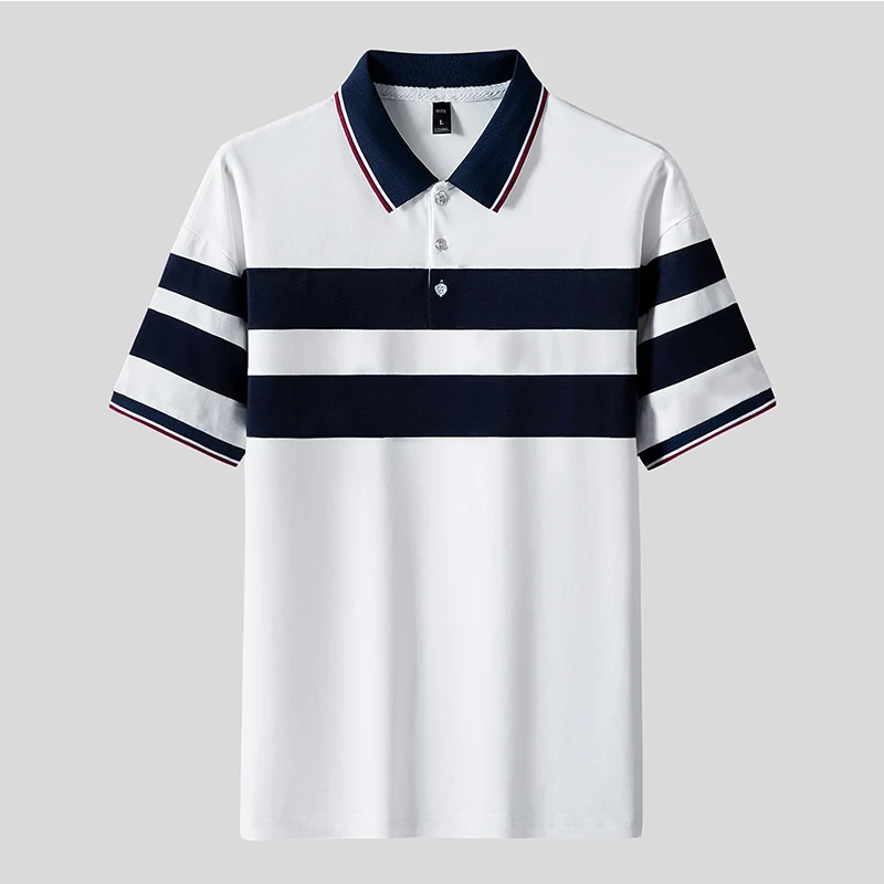 Summer Business Casual Polo Shirts Men Fashion Breathable Luxury Short Sleeve Polos Men High Quality Tops Men Clothing ﻿