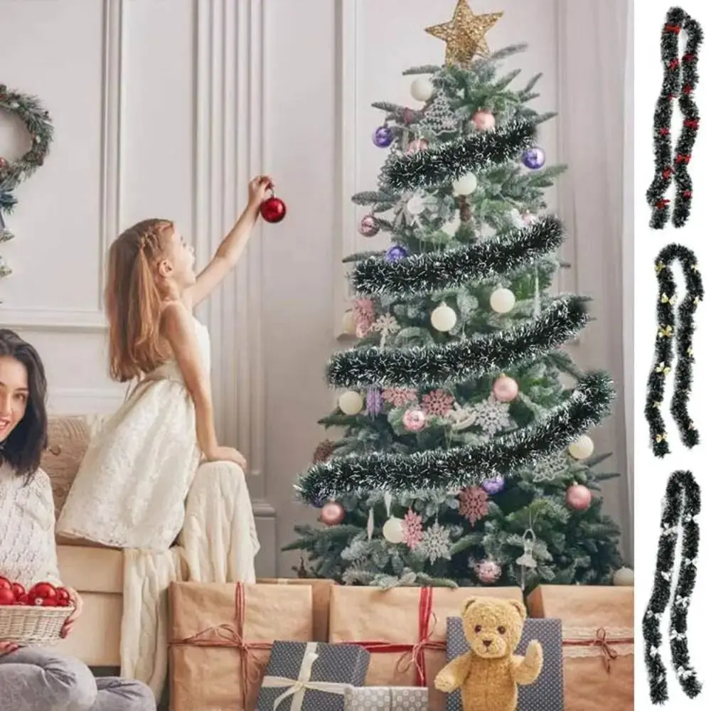 

2M Christmas Green Cane Ribbons DIY Accessories Multi Scene Xmas Green Cane Ribbons Party Decoration Light Weight