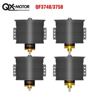 Upgradation 90mm EDF QX-MOTOR QF3748 3758 Brushless Motor CW/CCW 12-Blades Ducted Fan for RC Airplane Drone