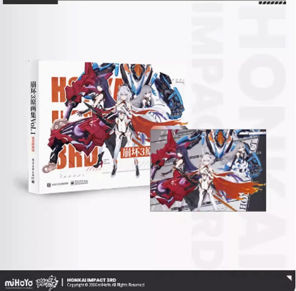 

Genuine MiHoYo/Honkai Impact 3 Original Art Vol.2 Collection Books Official Game Meteor's Kiana Accessories Anime Birthday Gifts