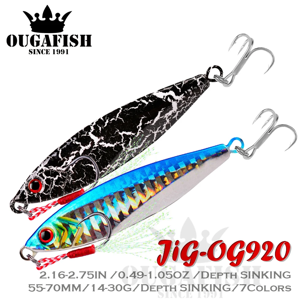 

2022 Metal Jig Fishing Lure 14-30g Sinking Jigging Pesca Accesorios Mar Carpe Fish Isca Artificial Angeln Equipment Dropshipping