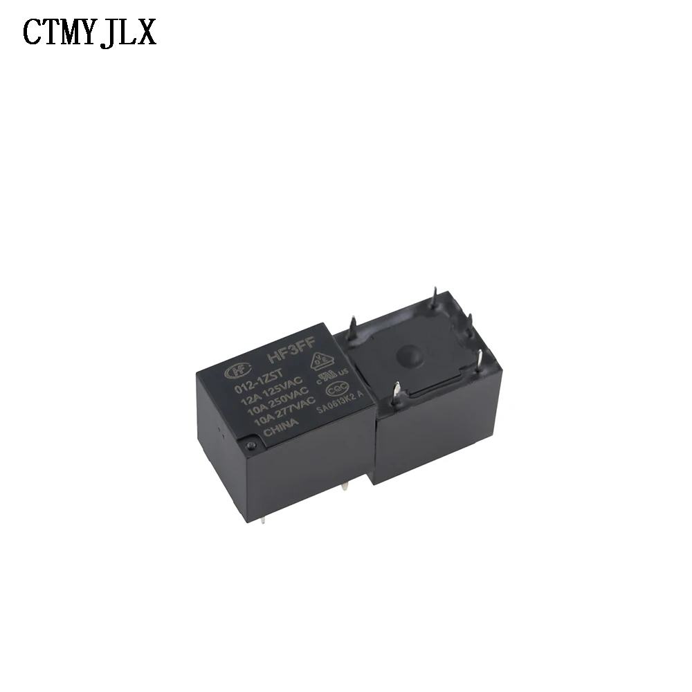 10pcs 10A DC 5V 9V 12V 24V Relay HF3FF-3FF- 5VDC 12VDC 24VDC-1ZS (551)  5Pin DIP5 HF- JQC-3FF - 5V 9V 12V 24V DC Relays