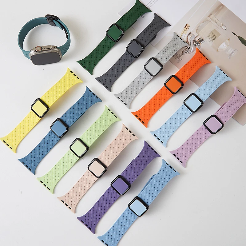 Silicone Magnetic Strap for HK9 Ultra 2 Max 45mm HK8 Pro Max 49mm 44mm 40mm 42mm Bracelet for DT Ultra2 Hello Watch 3 H12 DT8