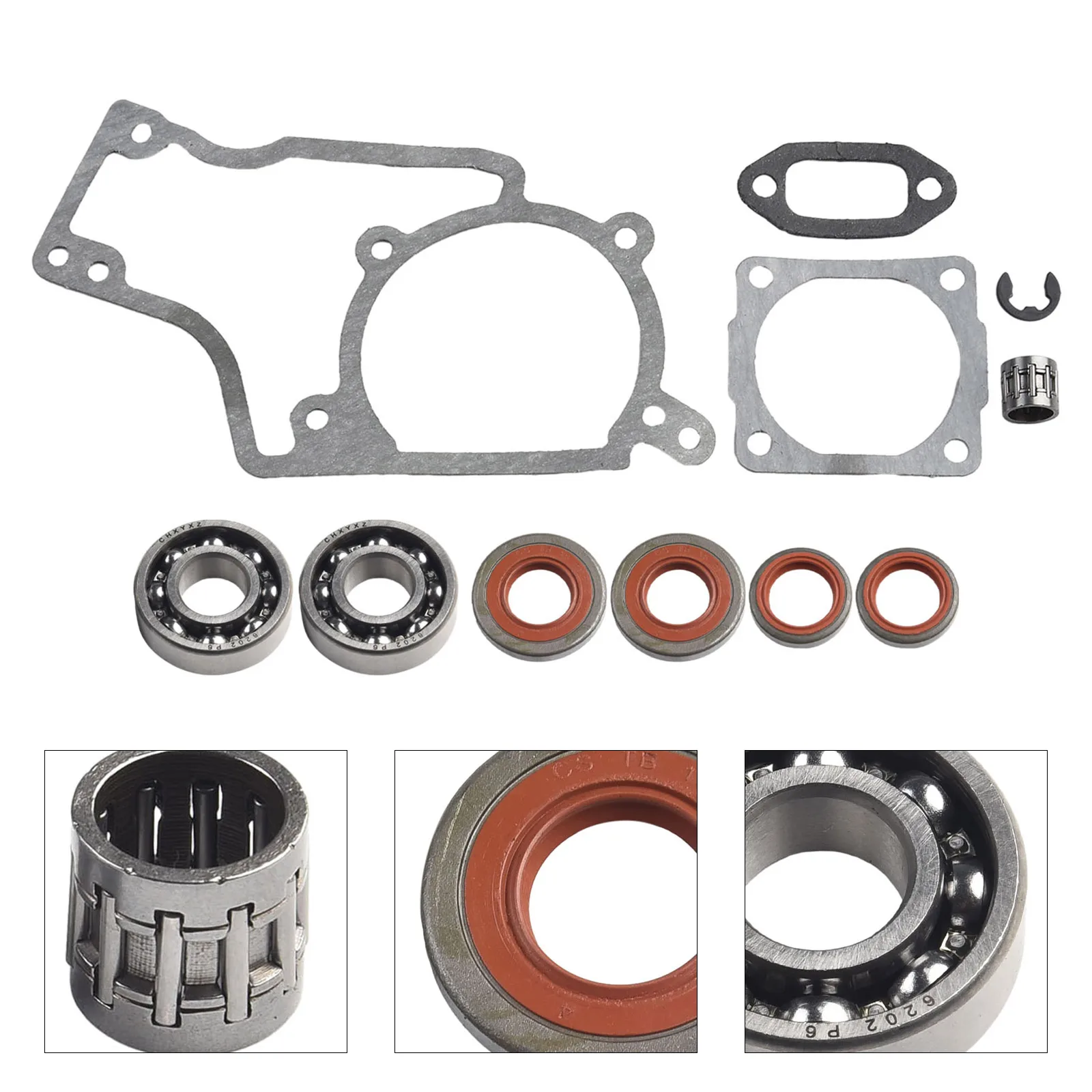 1 Set Crankshaft Bearing Kit For 028 028Wood 028Super 028AV And 028AVS Chainsaws Super Gasket 1118 029 0500 Replaces Accessories