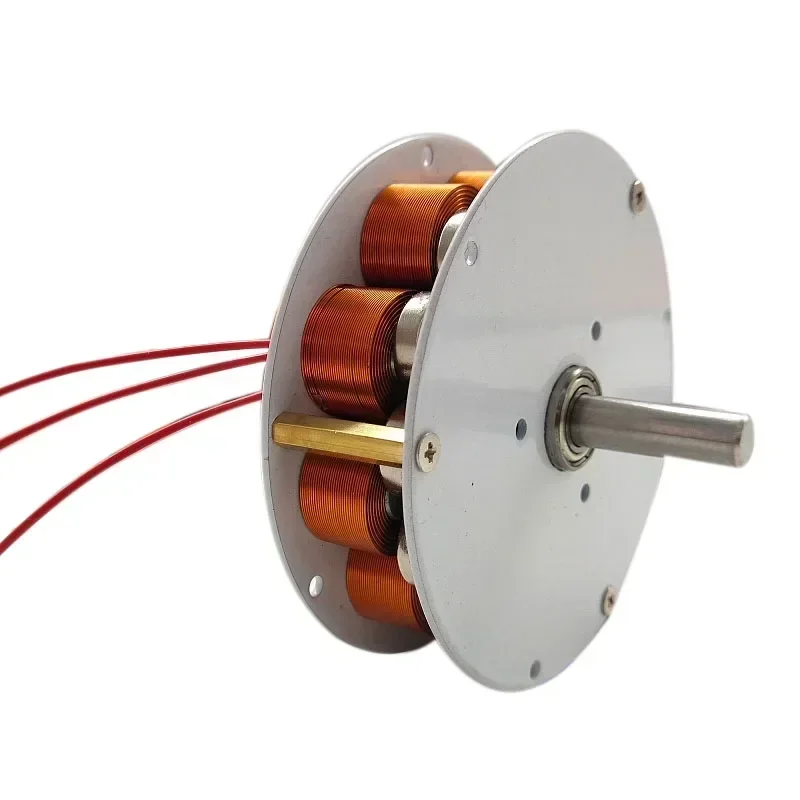 Micro-disc Generator with Iron Core, Strong Magnetic, Low Speed, High Power Generation, Multi-pole, Three-phase Alternator