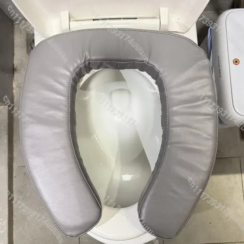 Padded Toilet Seat Riser High Density Foam Lift Assist Raised Bathroom Seat for Elderly Disabled Pregnant Women Comfort