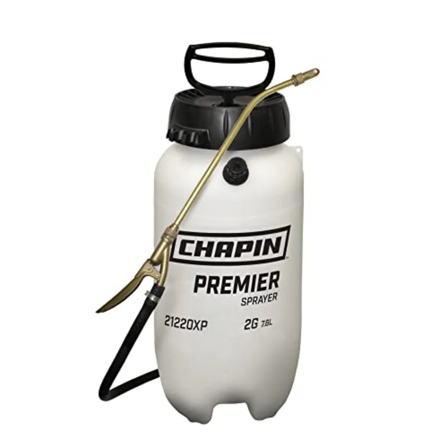 

Chapin 21220XP 2-Gallon Pro XP Poly Sprayer for Fertilizer Herbicides and Pesticides Translucent White
