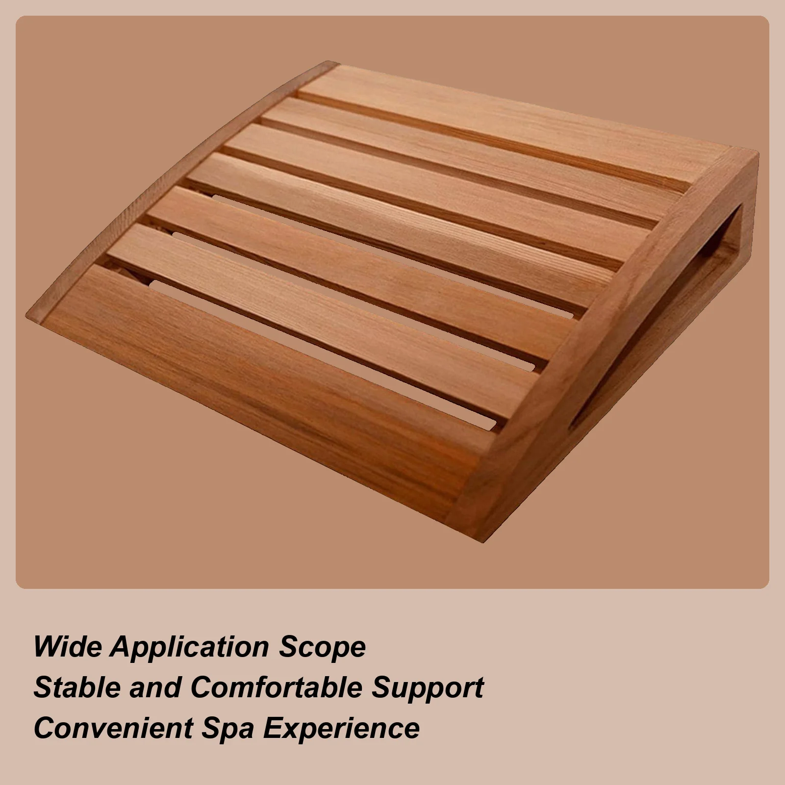 

Подголовник для сауны, дышащий эргономичный натуральный деревянный подголовник для сауны, подушка для спины для домашней комнаты, коммерческого отдыха, расслабления