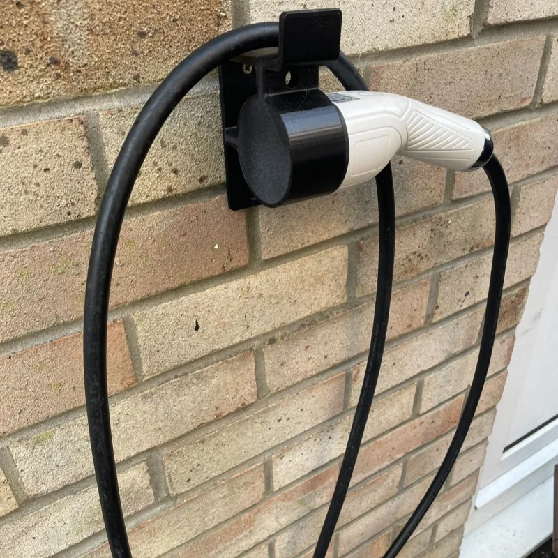 Elektrofahrzeug Typ 2 EV Wandmontage-Ladegeräthalterung 90 Grad Flaches Profil RH Autozubehör