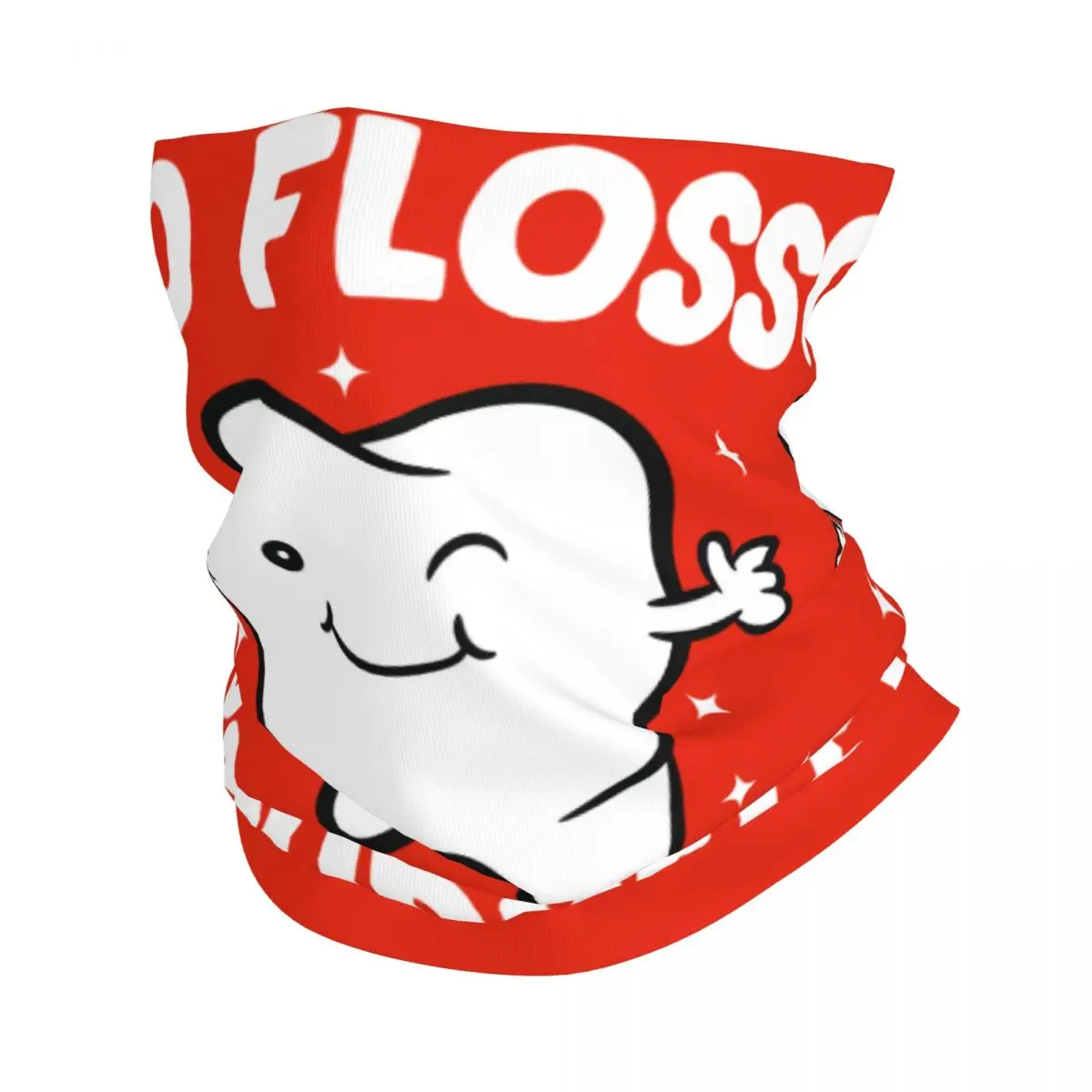 

Пользовательские милые зубы Go Floss Yourself зубные гетры для мужчин и женщин УФ-защита для лица зимняя бандана шарф для пеших прогулок