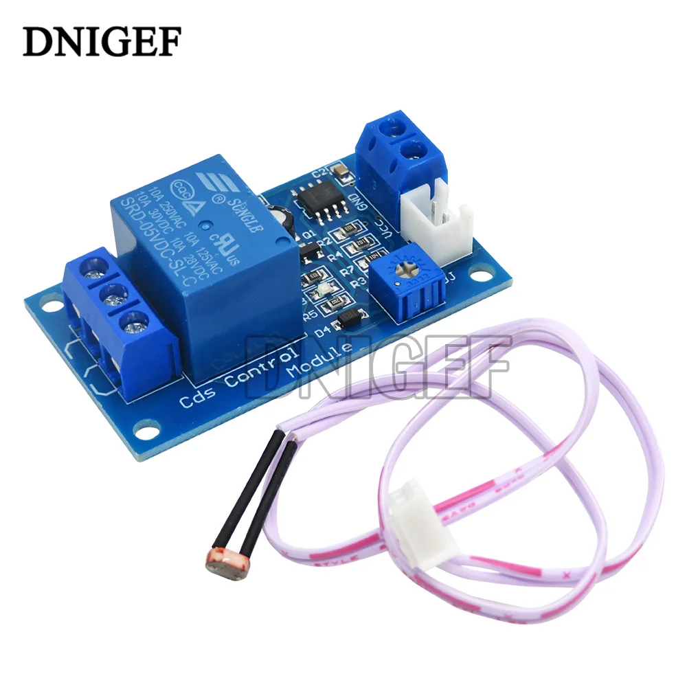 XH-M131 5V 12V 10A Photoresistor Sensor Module Light Control Switch Photoresistor Detection Brightness Automatic Control