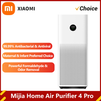 Xiaomi Mijia Air Purifier 4Pro Intelligent Home Sterilizer Remove Haze Deodorization Sterilization HEPA Filter OLED Touch Screen