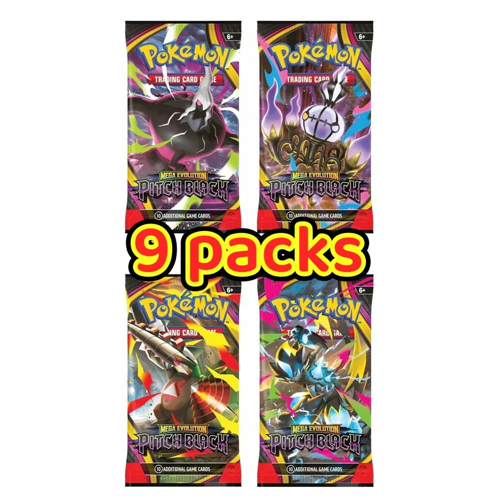 360PC Pokémon Kaarten Mega Evolution Pitch Black Phantasmal Scarlet Violet Black Bolt Engelse Booster Battle Transactie Kaart Speelgoed