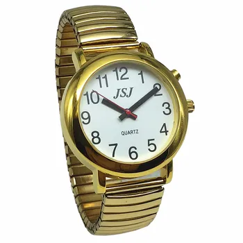 Fransızca konuşan Alarm ile izlemek, konuşma tarih ve saat, beyaz kadran TAF-50