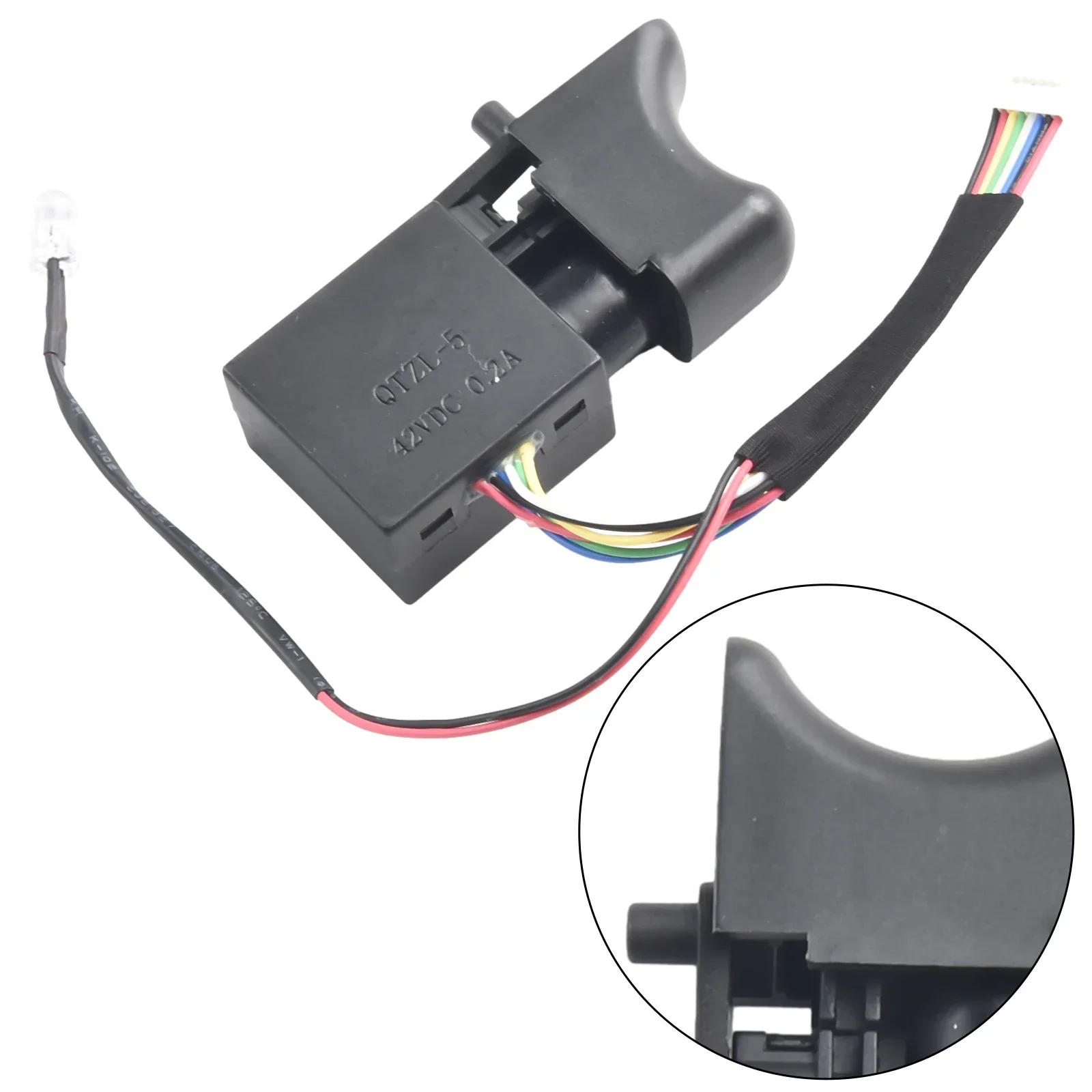 7.2-24V Electric Drill Dustproof Speed Control Push Button Trigger Switch  FA2-16/1WEK Brushless Wrench Cordless Drill Switch
