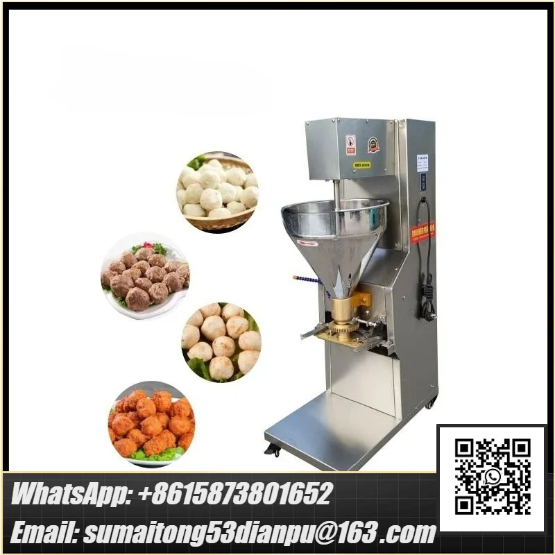 High Output Professional Full-Automatic Meatball Maker Machine for Croquettes Fishball Beef Ball Versatile Meat Forming Machine