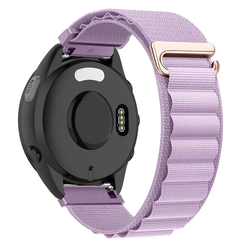 20 mm 22 mm Alpine Loop Nylonband für Garmin Forerunner 265 165 55 965 570 970 Armband Armband Garmin Active6-5/Venu 4/3 Gürtel – Detail 22