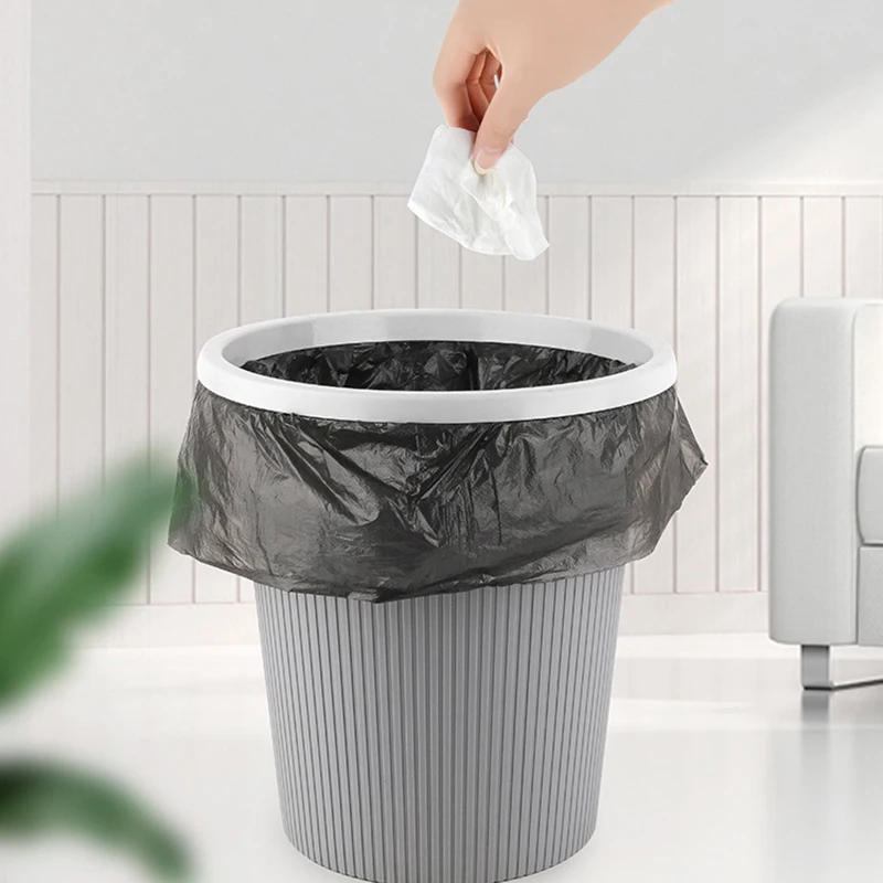 1 Rolls Garbage Bags Thick Convenient Environmental Plastic Trash Bags Disposable Plastic Bag Garbage Bags Kitchen Household