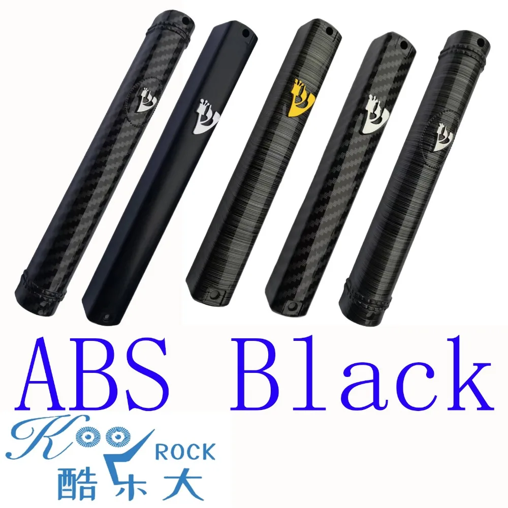 1pc Black series Durable ABS Plastic Mezuzah for Door & Car, Carbon texture Silk strip texture Dull black Mezuzot