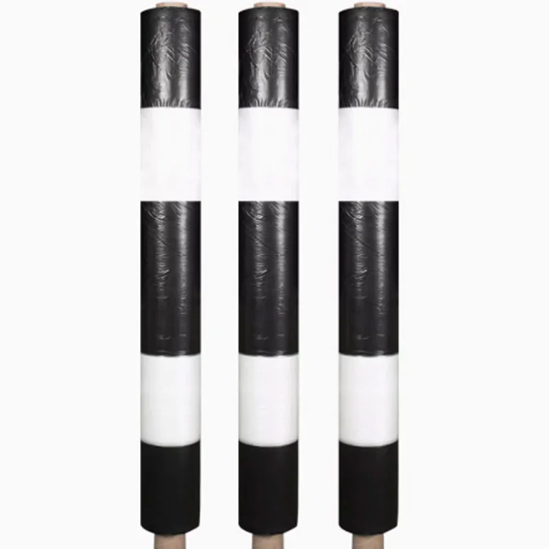 10m 0.008mm Mulch Film PE Black White Plastic Mulch Garden Ground Cover Film Frost Protection Keep Warm Weed Control