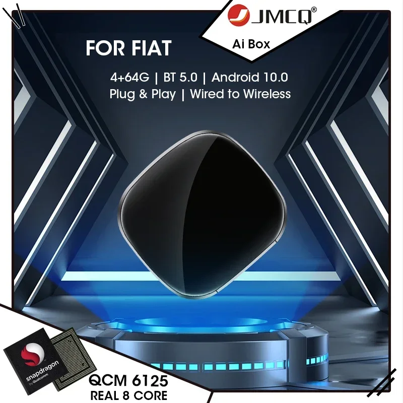 

JMCQ Android Sys Smart AI Box Android авто беспроводной адаптер Carplay активатор для Fiat 500 двойной Punto Scudo Linea Talento Tipo