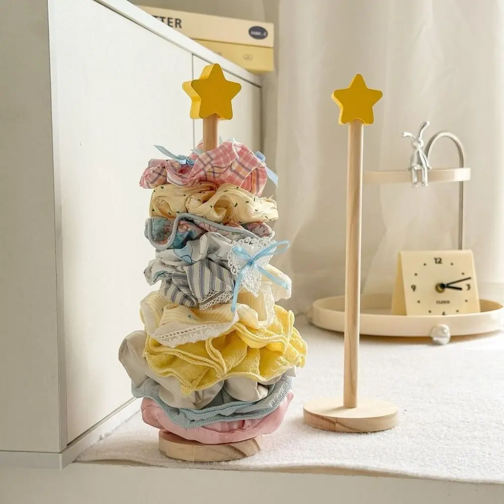 

Прочная стойка для хранения веревки со звездной головкой, деревянная заколка для волос с дофамином, подставка для волос, держатель петли для волос