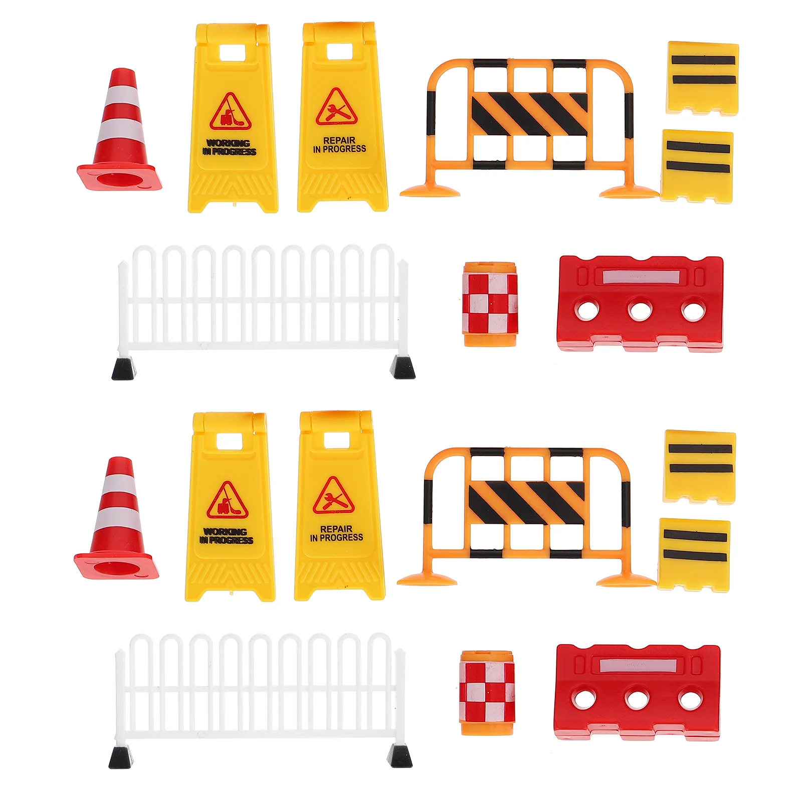 

18 Pcs Road Sign Barricade Toy Traffic Toys Kids for Street Model Early Education Barricades Models