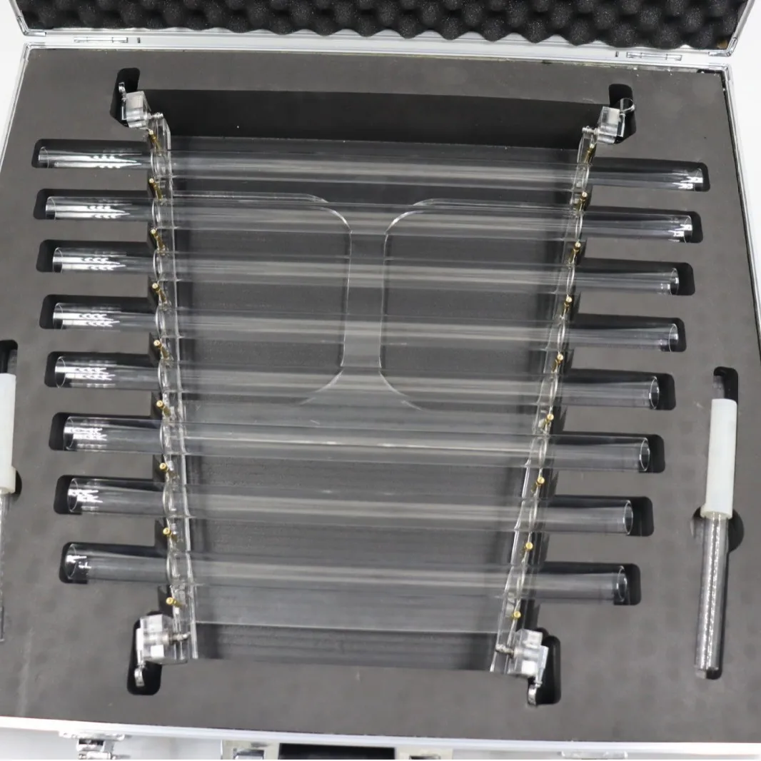 Crystal Harp Trumpet Eight-tone Quartz Harp Yoga Meditation Decompression Percussion Instrument with Case Percussion Stick