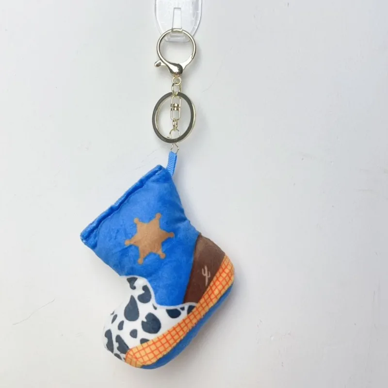 Toy Story Disney Kawaii Woody peluche jouet Buzz l'éclair mignon chaussure Collection sac à dos pendentif Anime dessin animé en peluche porte-clés