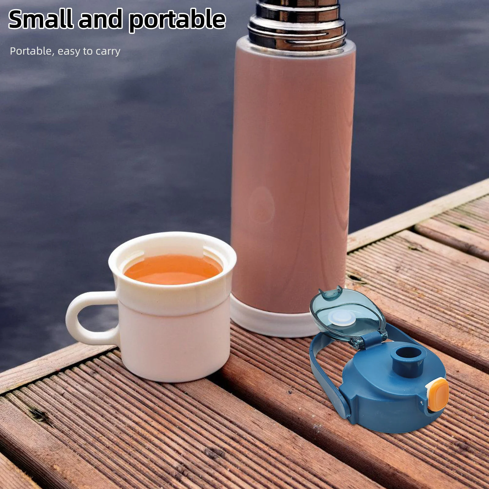 

6pcs Cup Lid Accessories Round Spill Proof Stopper Reusable Silicone Bottle Leak Preventer For Belly Water Bottle Camping Hiking
