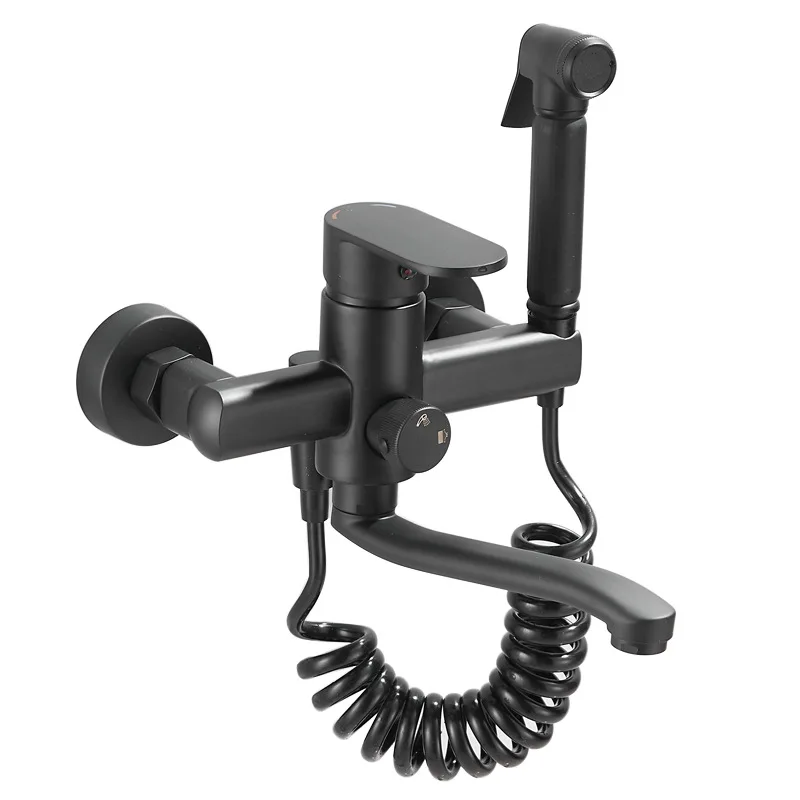 

Black kitchen faucet mop, pool sink, balcony laundry pool double hole
