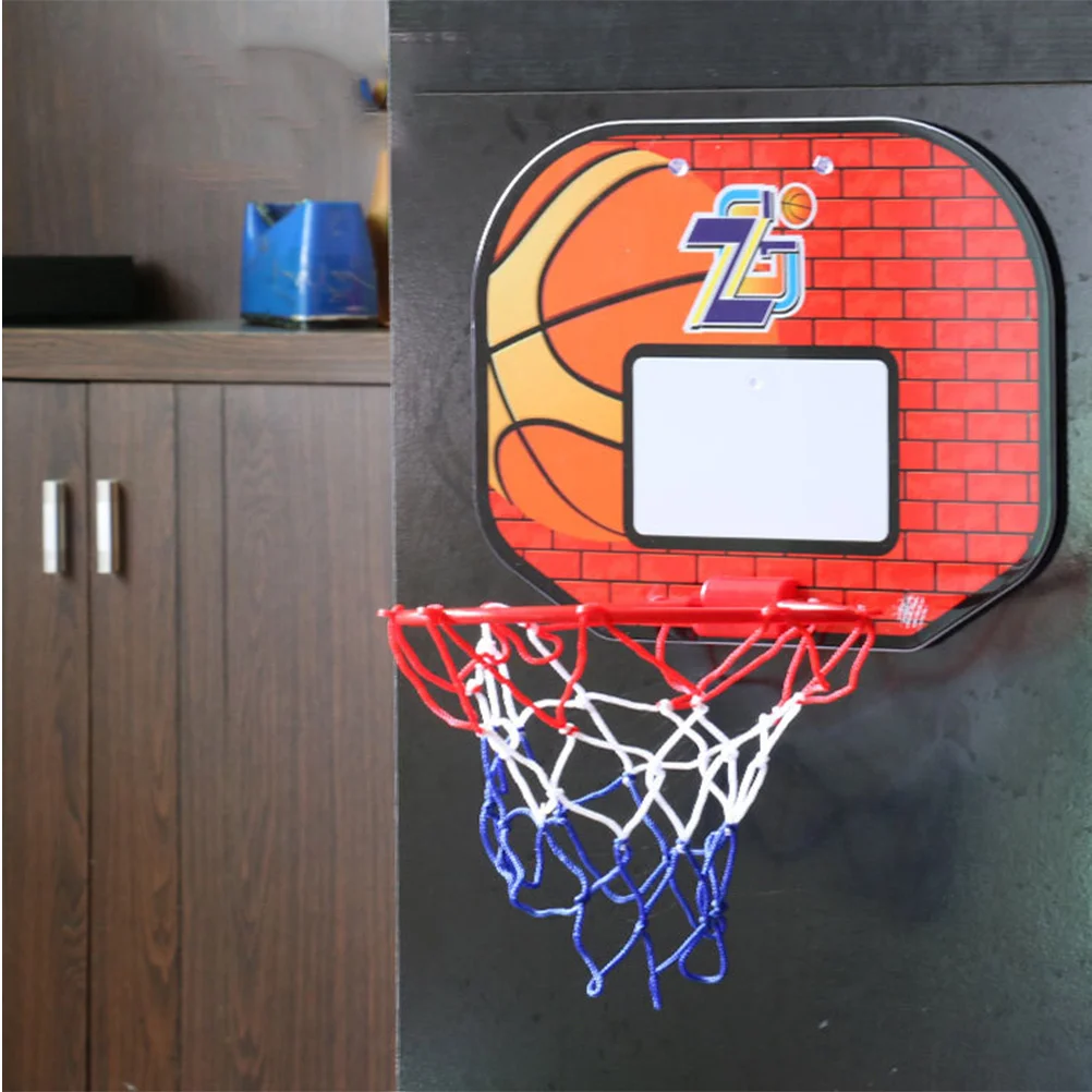 

1 Set Plastic Wall Mounted Basketball Board For Kids Indoor Outdoor No Tools Easy Install Portable Basketball Set Exercise Fun