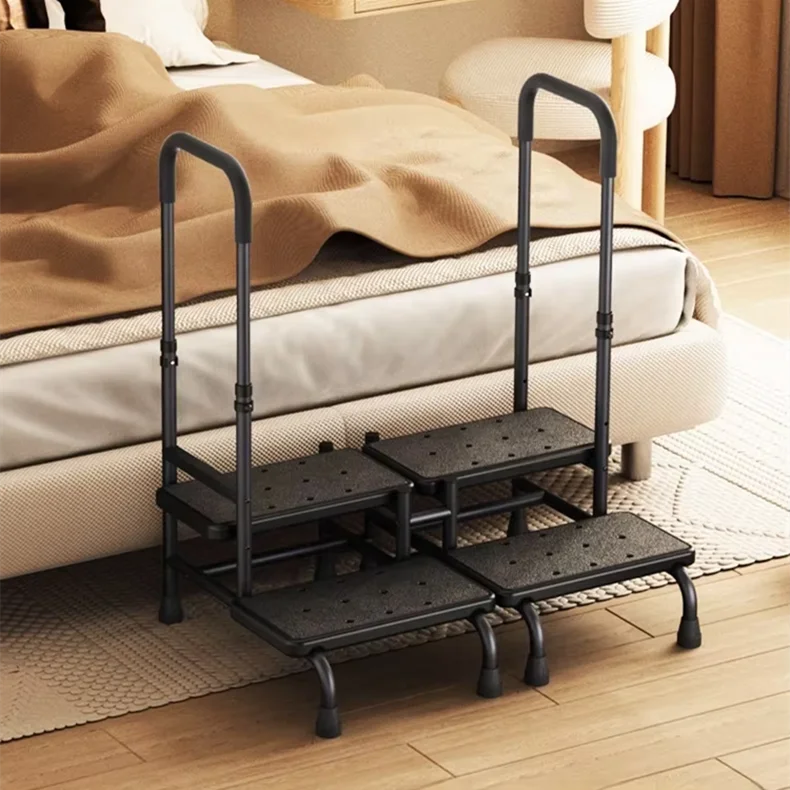 

Табурет-ступенька с двойной ручкой для пожилых людей, табурет с высокими ногами, многофункциональная ванна, прикроватная двойная лестница, реабилитационная терапия