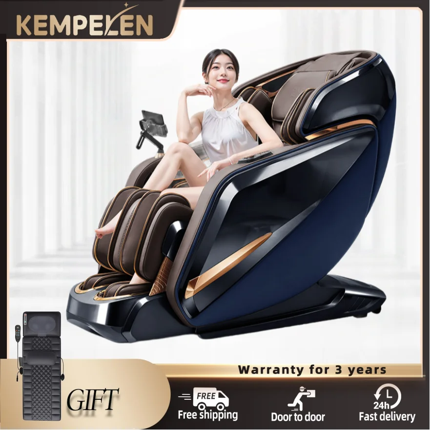 Flagship Ultra 4D Massage Chair 153cm SL Track Full Body Thai Stretch Zero Gravity Bluetooth AI Voice