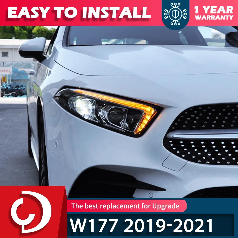

Car Styling For Benz W177 2019-2021 LED Headlight W177 DRL Turn Signal High Beam Projector Lens Head Lamp Accessories
